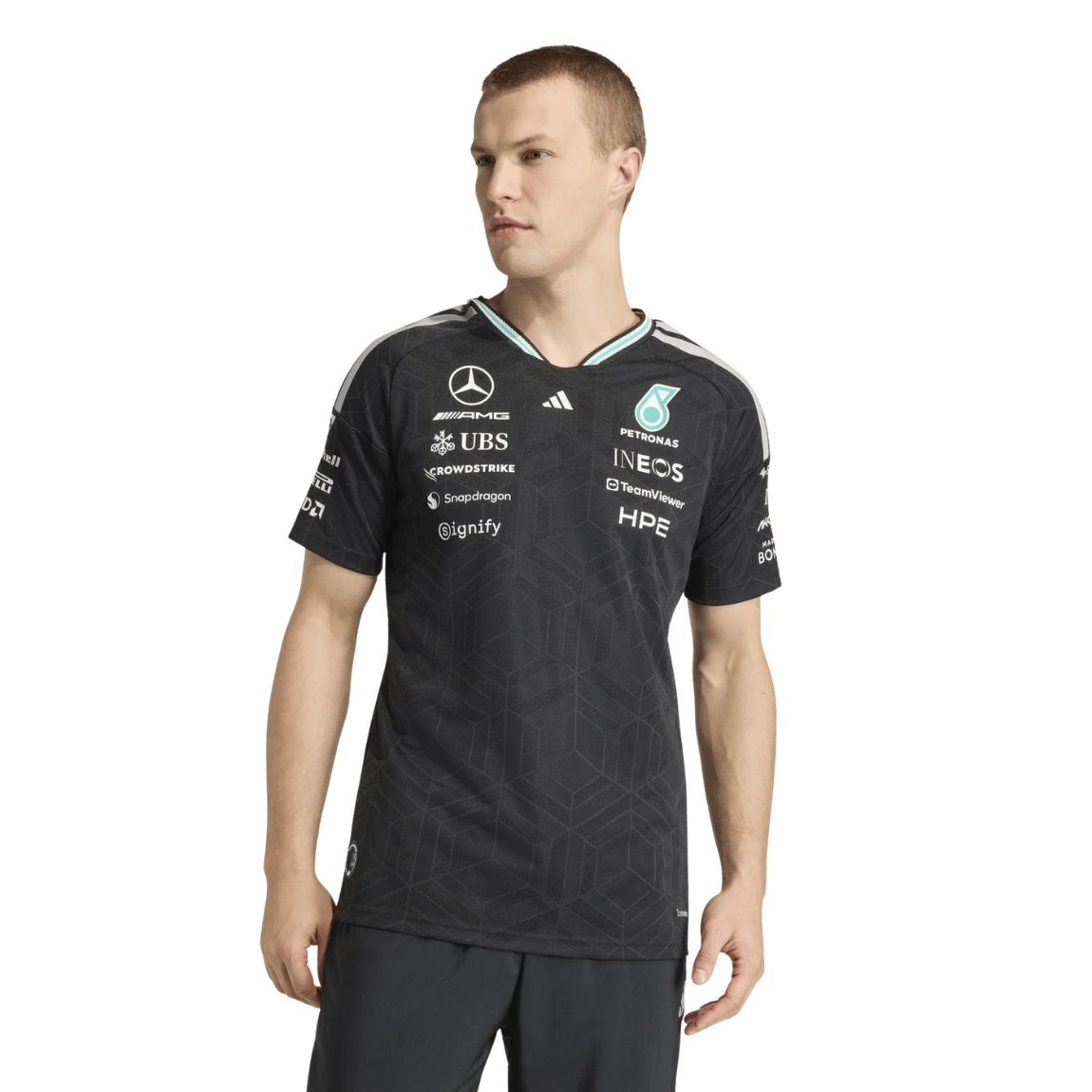 Camisa Adidas Authentic Mercedes AMG Petronas F1 Team - Preto
